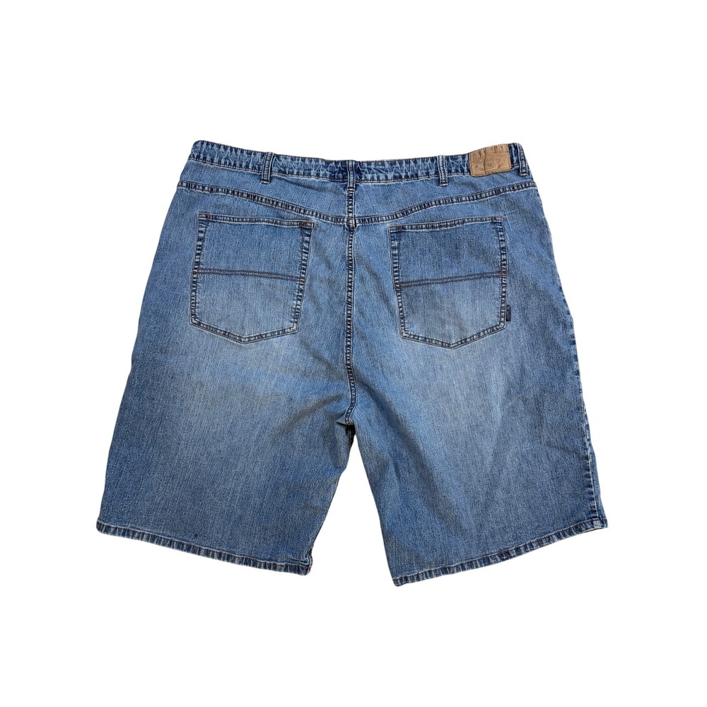 Big Daddy Denim Shorts Mens 48 Blue Medium Wash Loose Fit Five Pocket - Picture 2 of 4